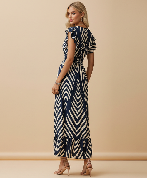 Aria - Chevron Maxi Summer Dress