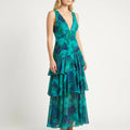 Ada  - Sleeveless Tiered Maxi Dress