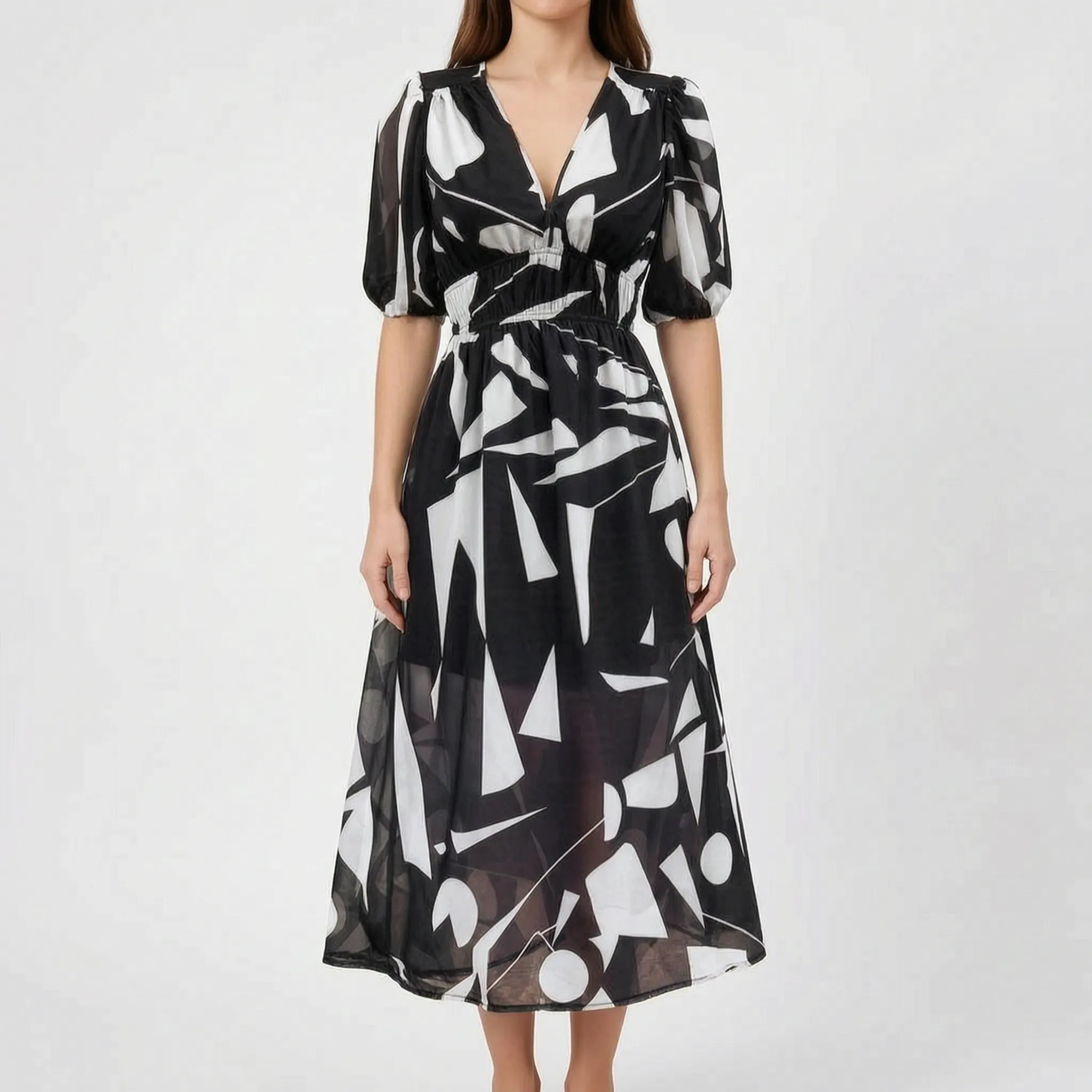 Anna  - Floral Midi Dress
