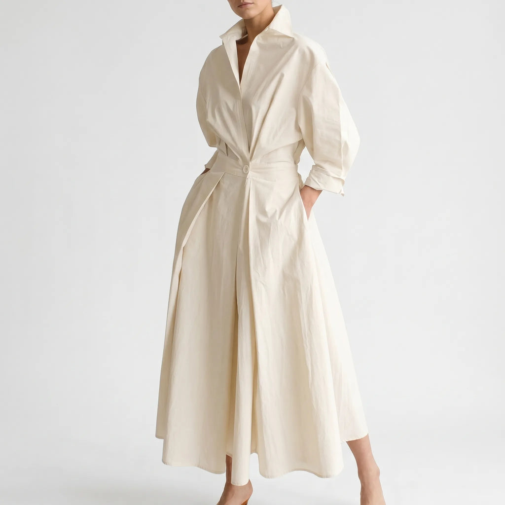 Carolyn  - Midi Shirt Dress