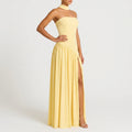 Dana  - Strapless Maxi Evening Gown