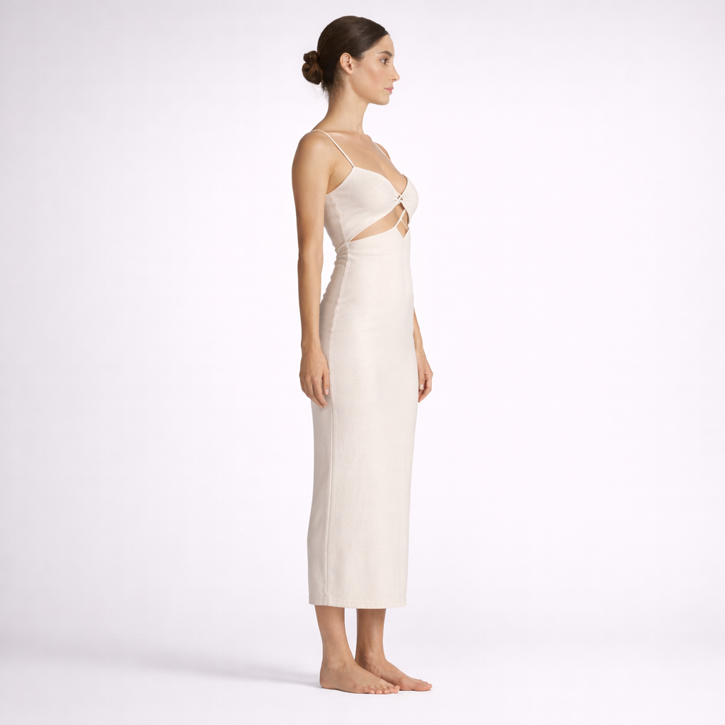 Dress Midi Strap White