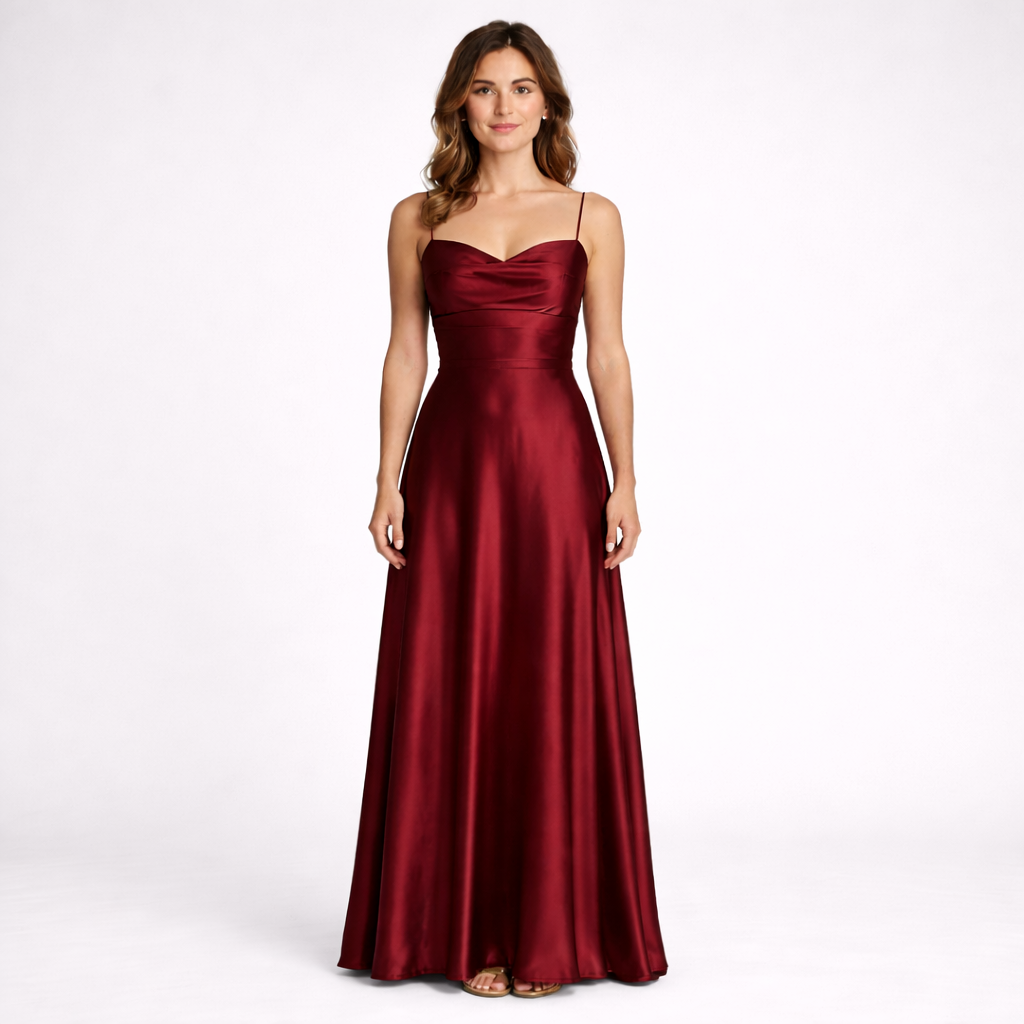 Dress Party Satin Red