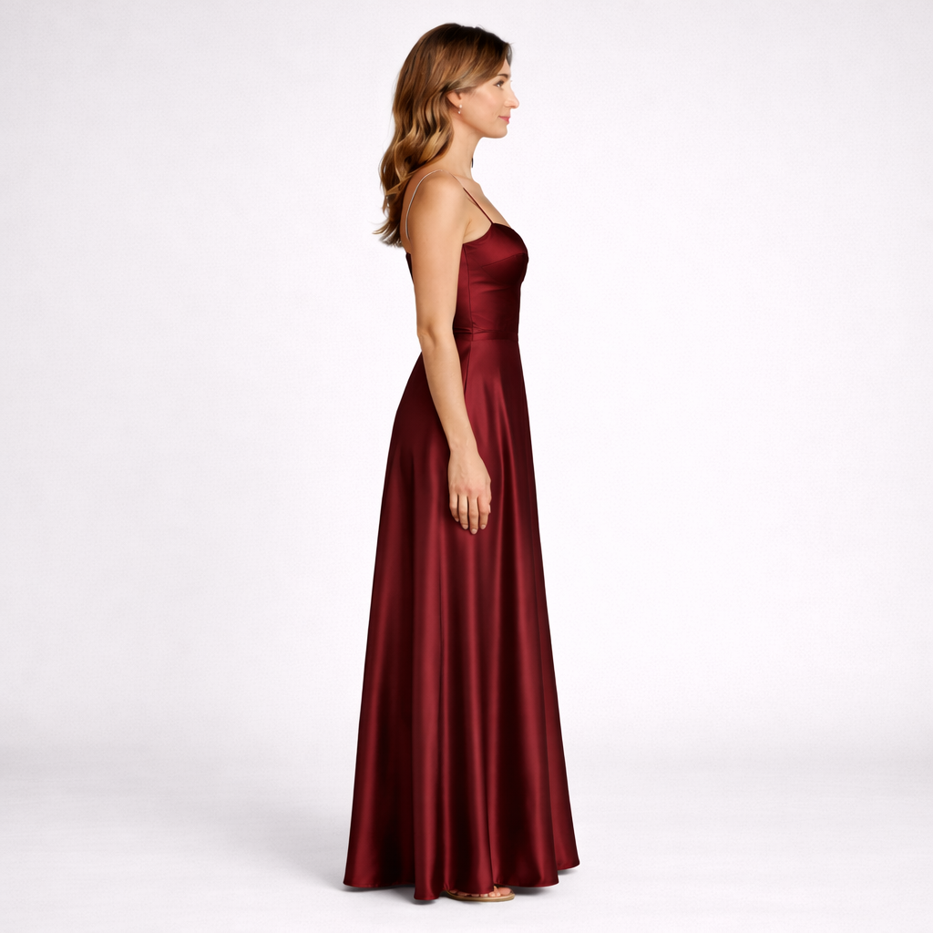 Dress Party Satin Red