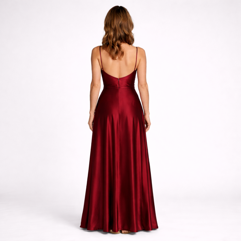 Dress Party Satin Red