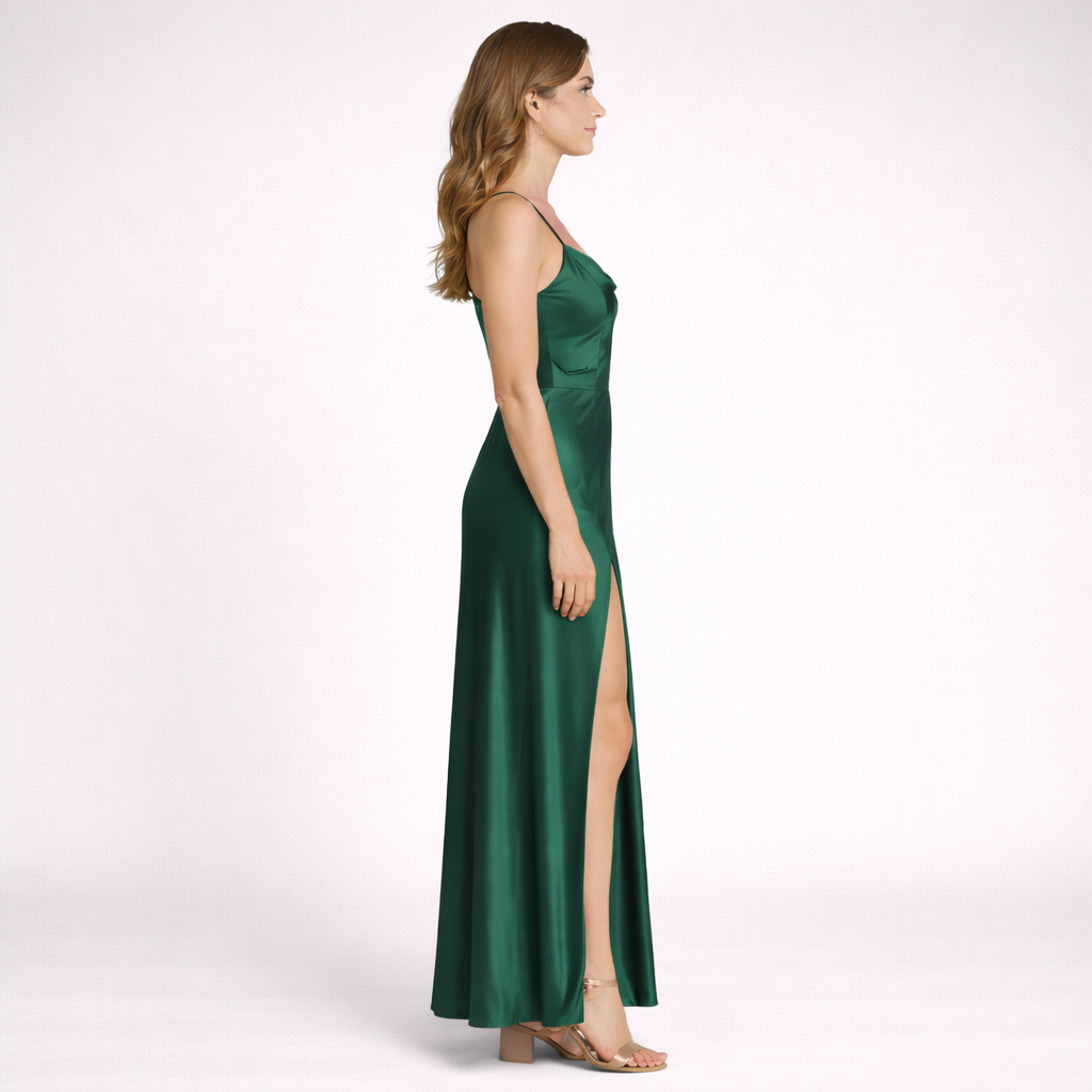 Dress Party Split Green