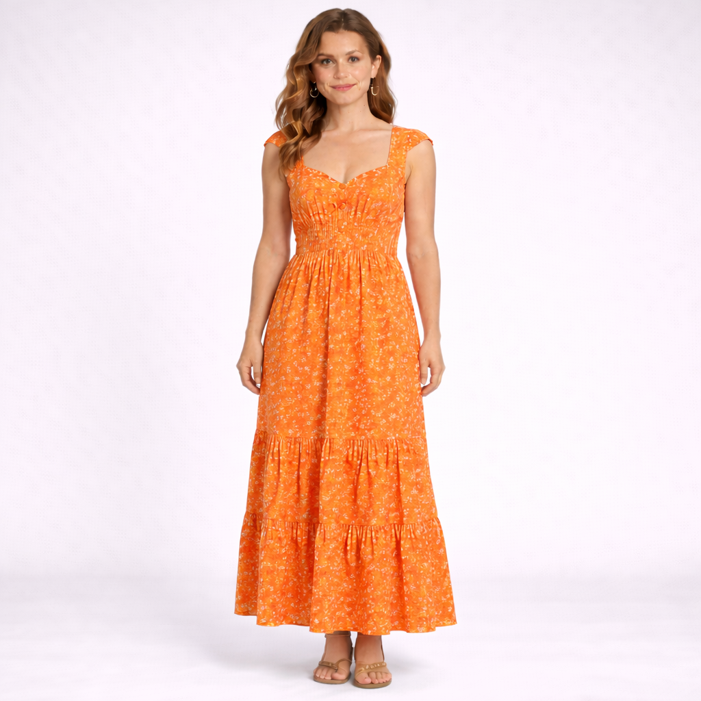 Dress Summer Orange