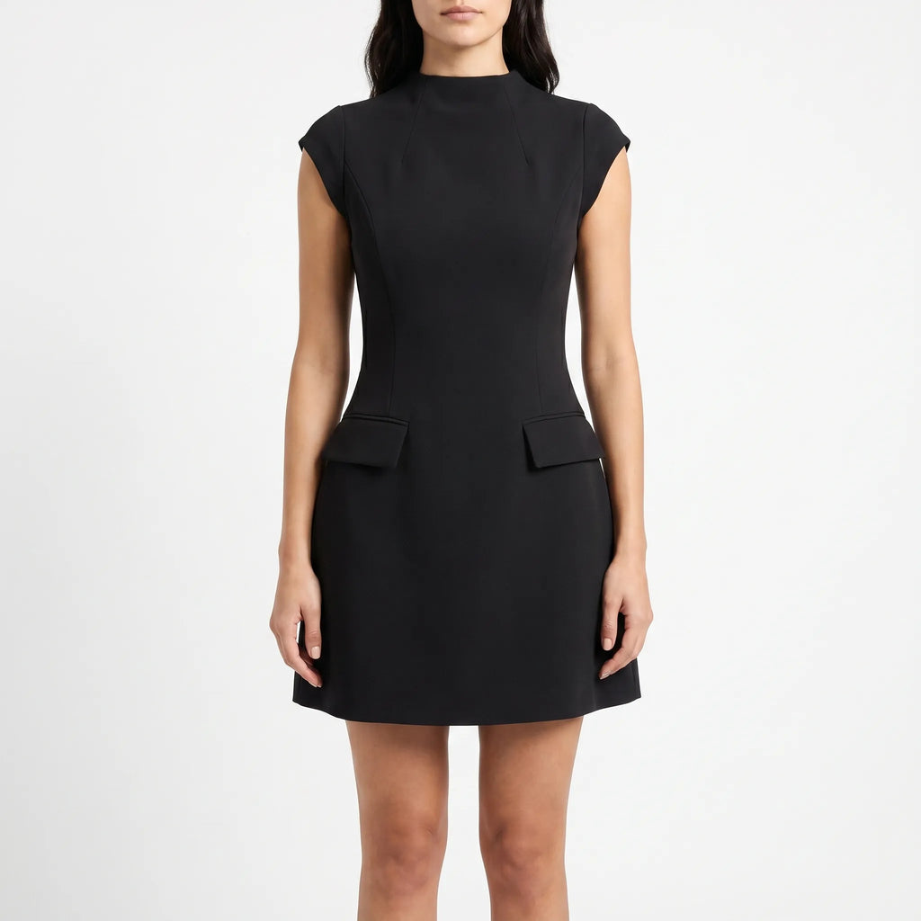Erika  - Mock Neck Mini Dress