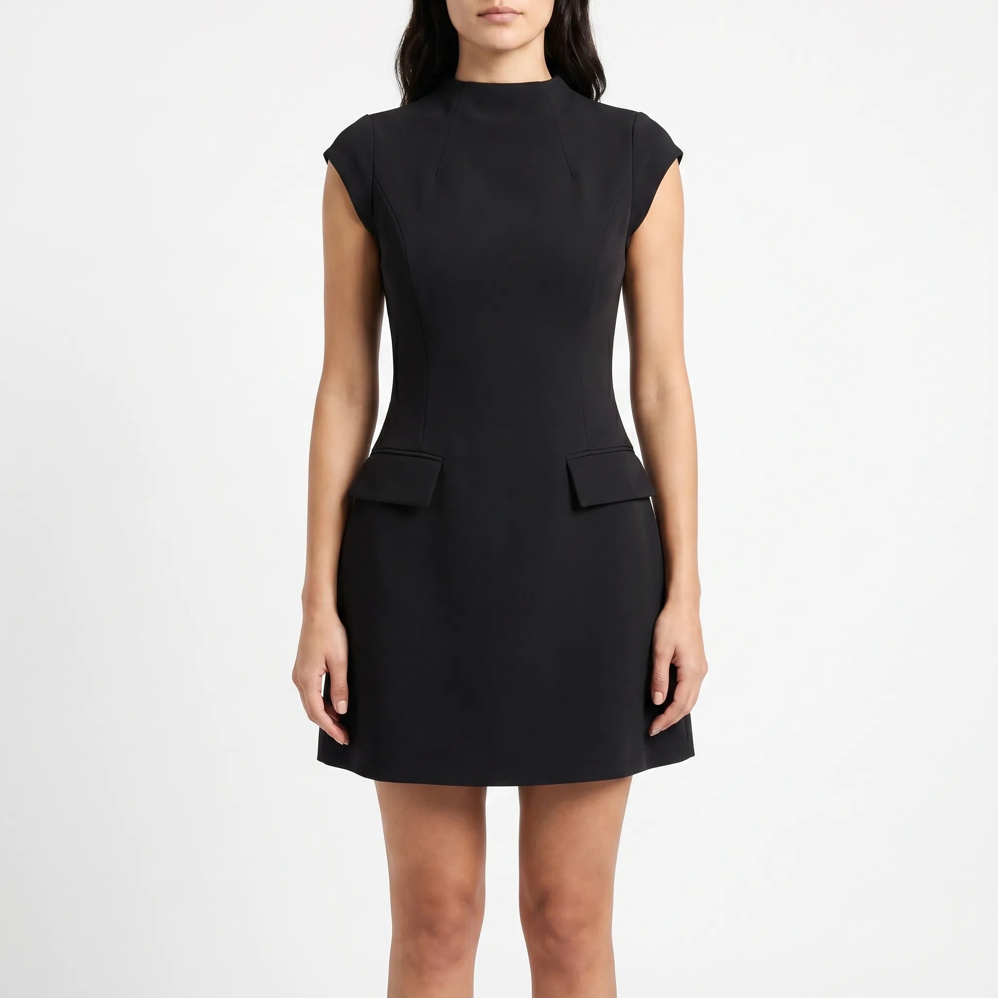 Erika  - Mock Neck Mini Dress