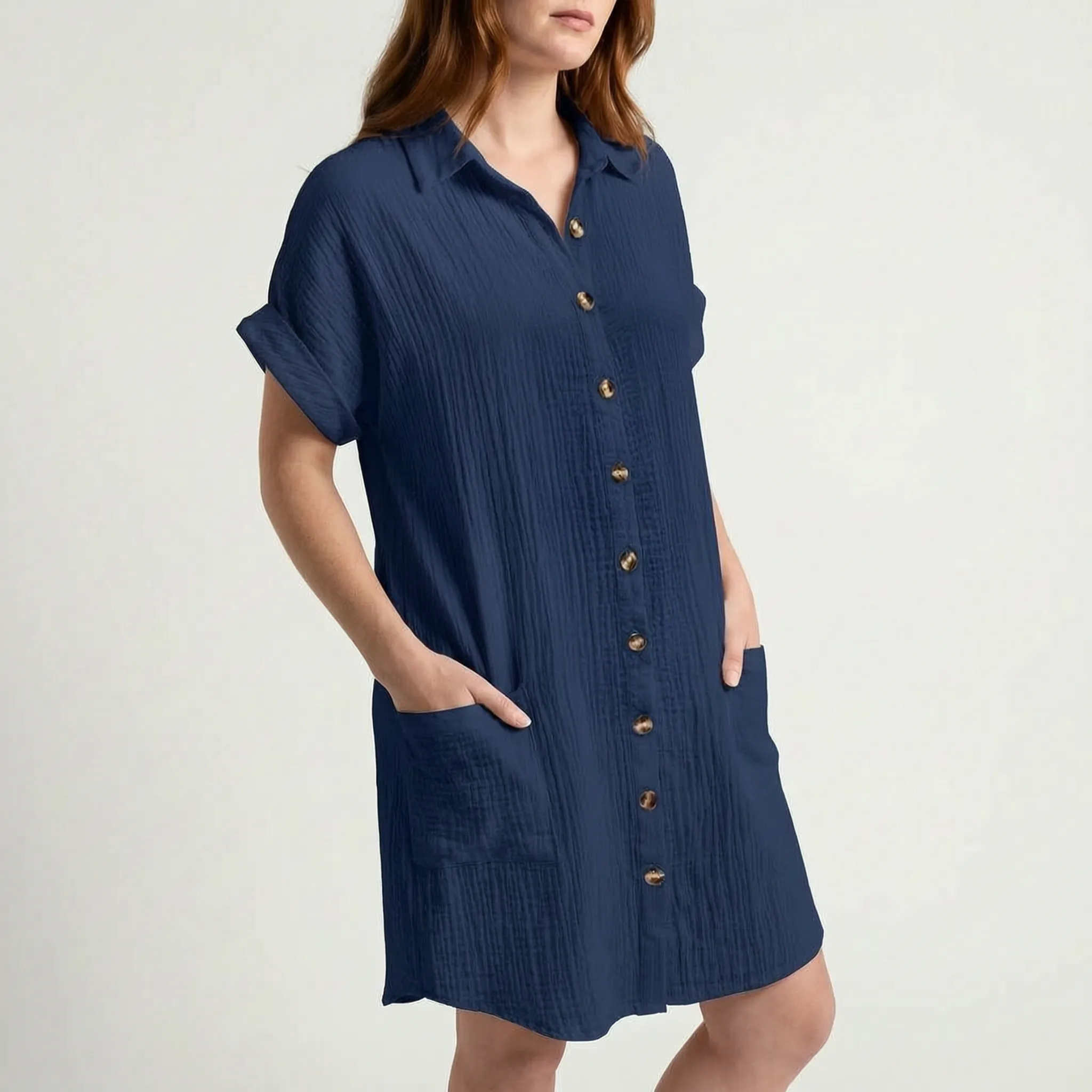 Gladys  - Button-Down Shirt Dress