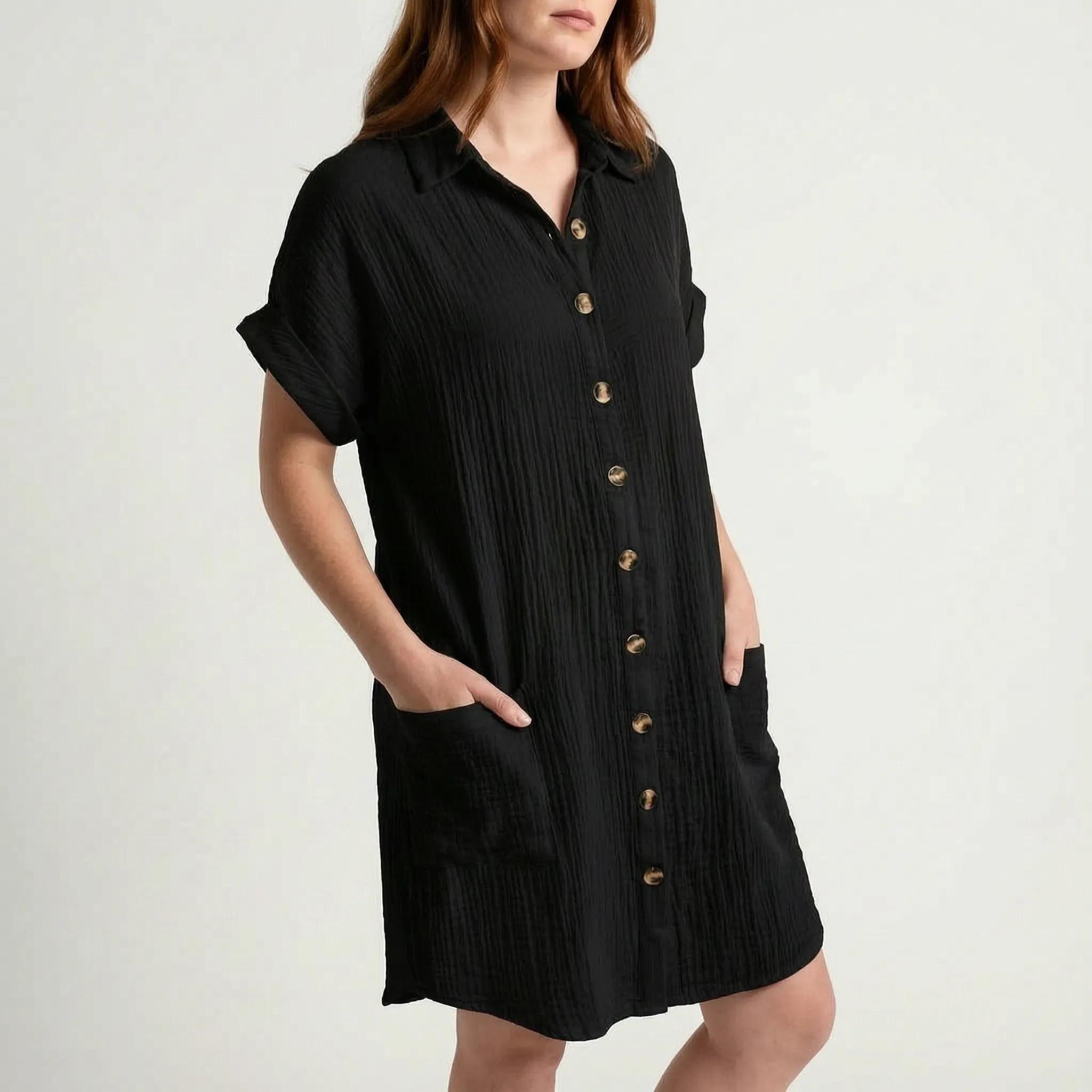 Gladys  - Button-Down Shirt Dress