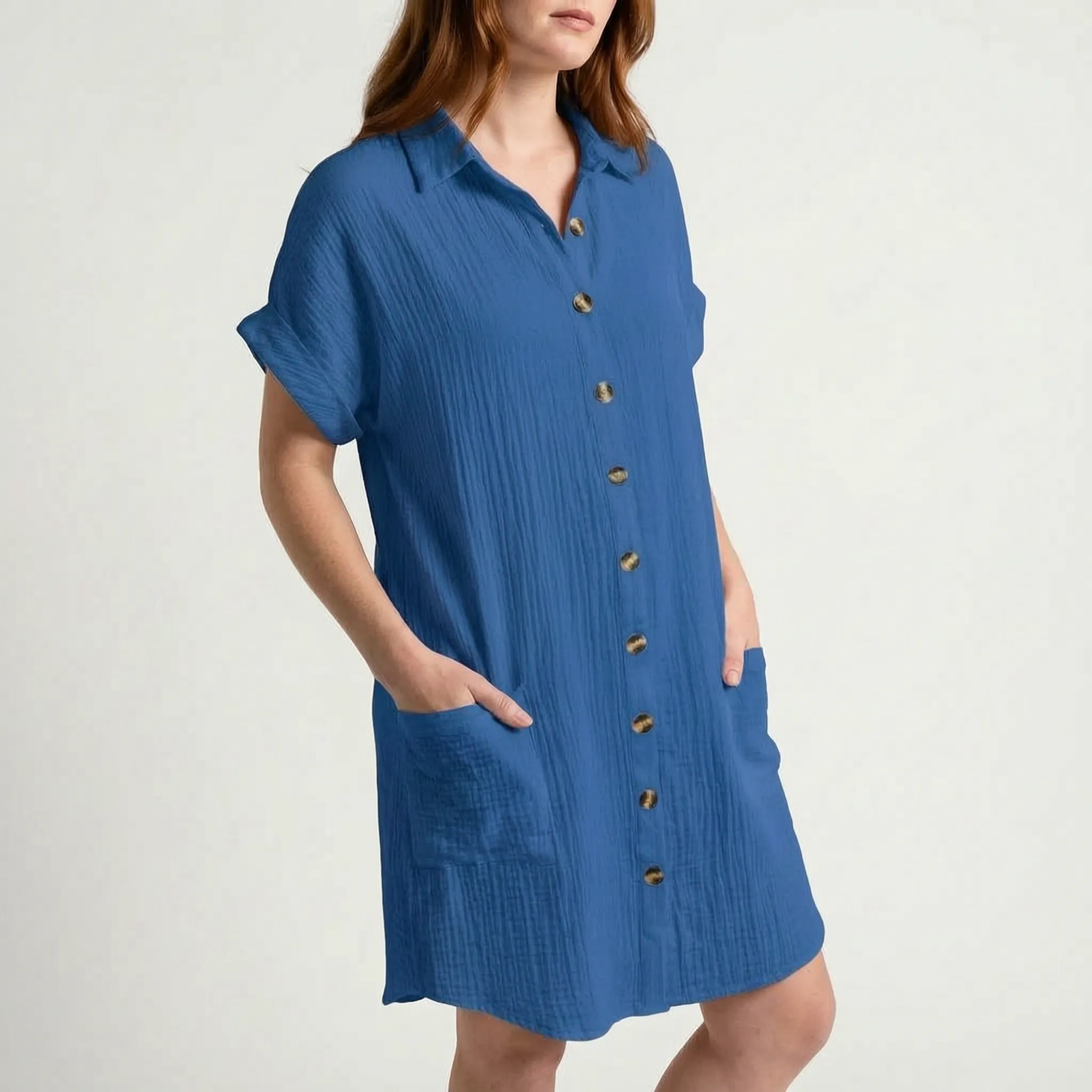 Gladys  - Button-Down Shirt Dress