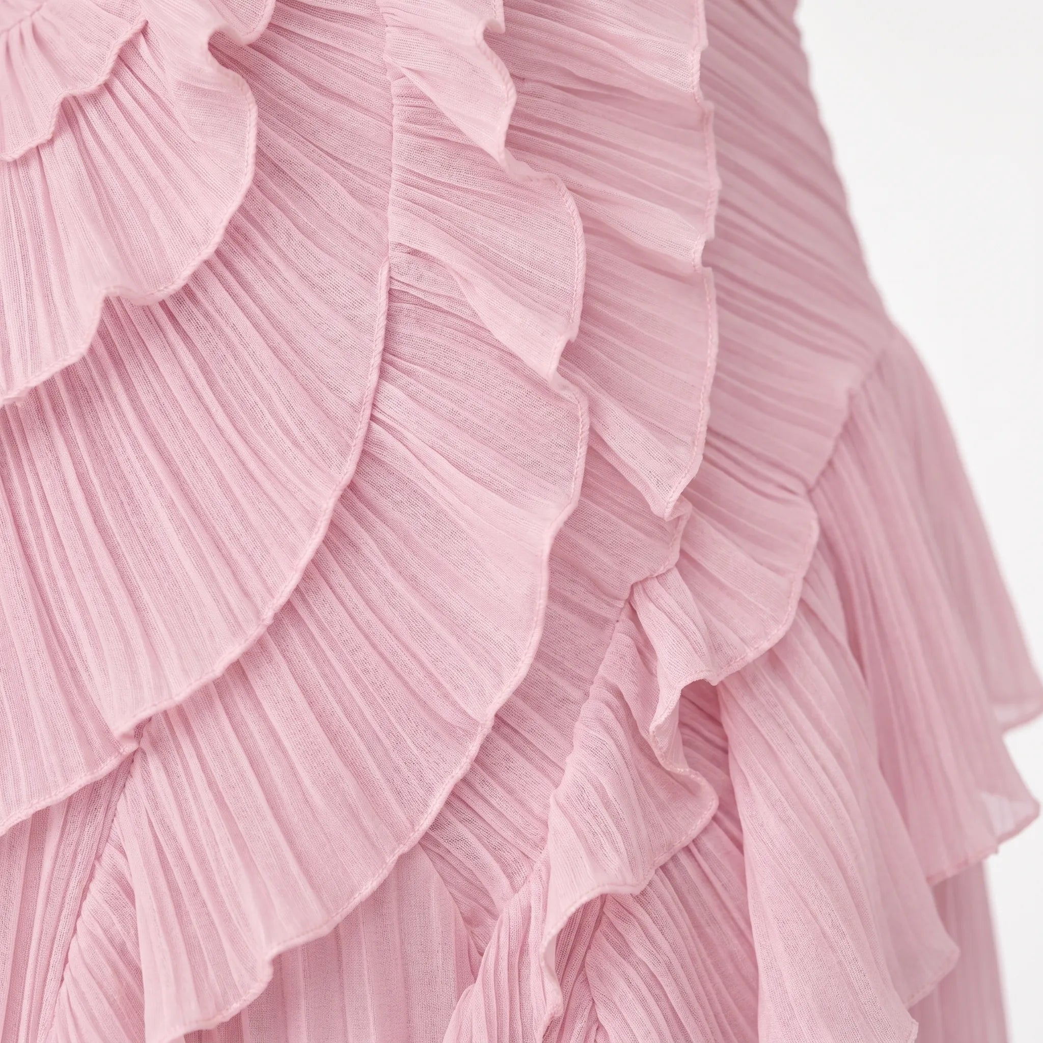 Janis  - Pleated Asymmetric Maxi Dress