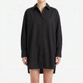 Jeannie  - Oversized Button-Down Dress