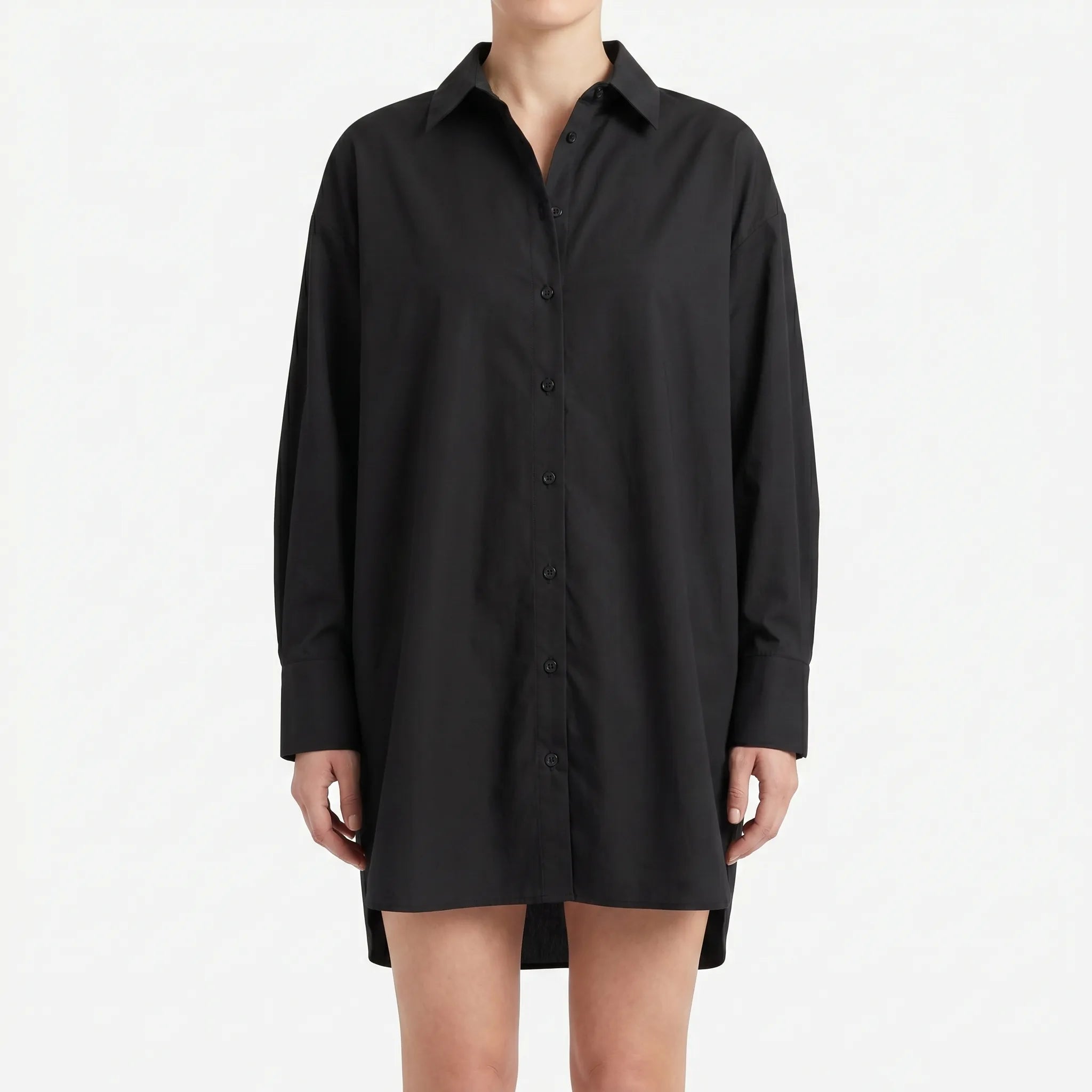 Jeannie  - Oversized Button-Down Dress