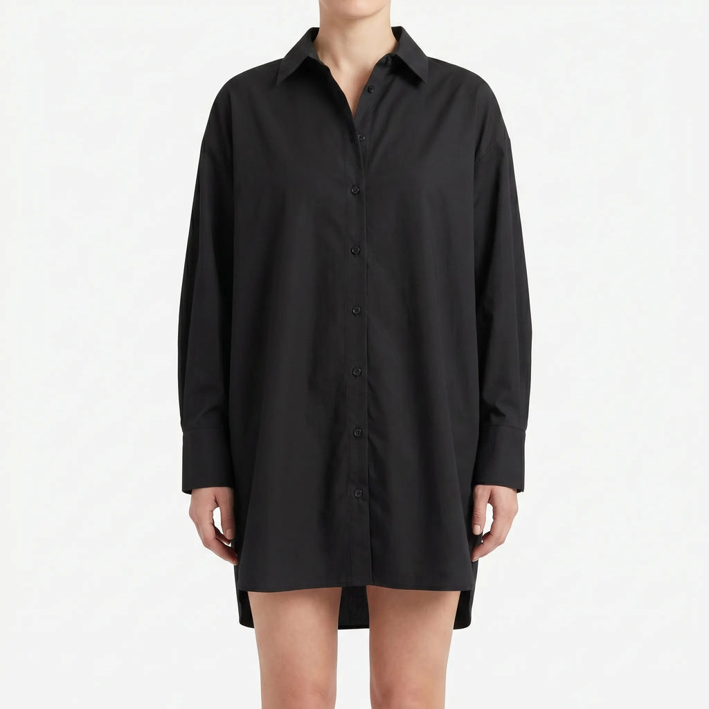 Jeannie  - Oversized Button-Down Dress
