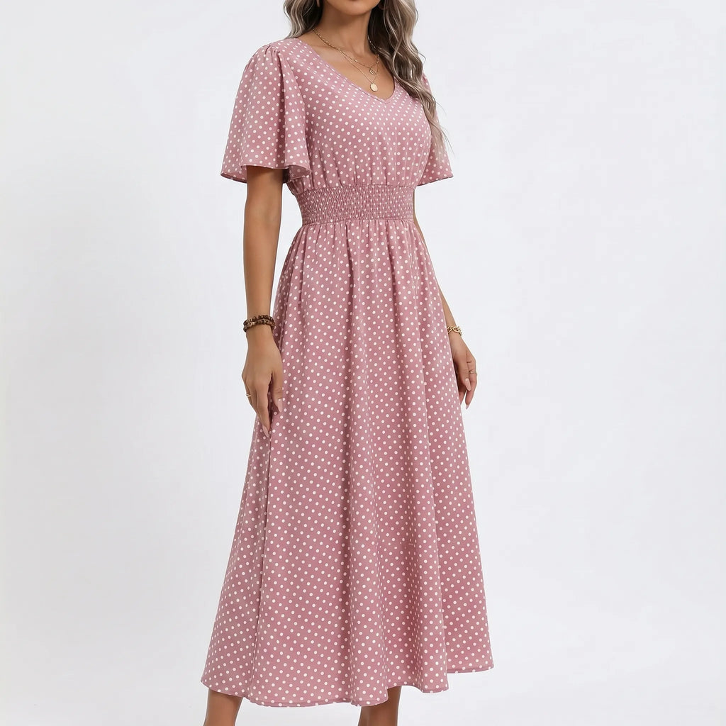Joyce  - Polka Dot Midi Summer Dress