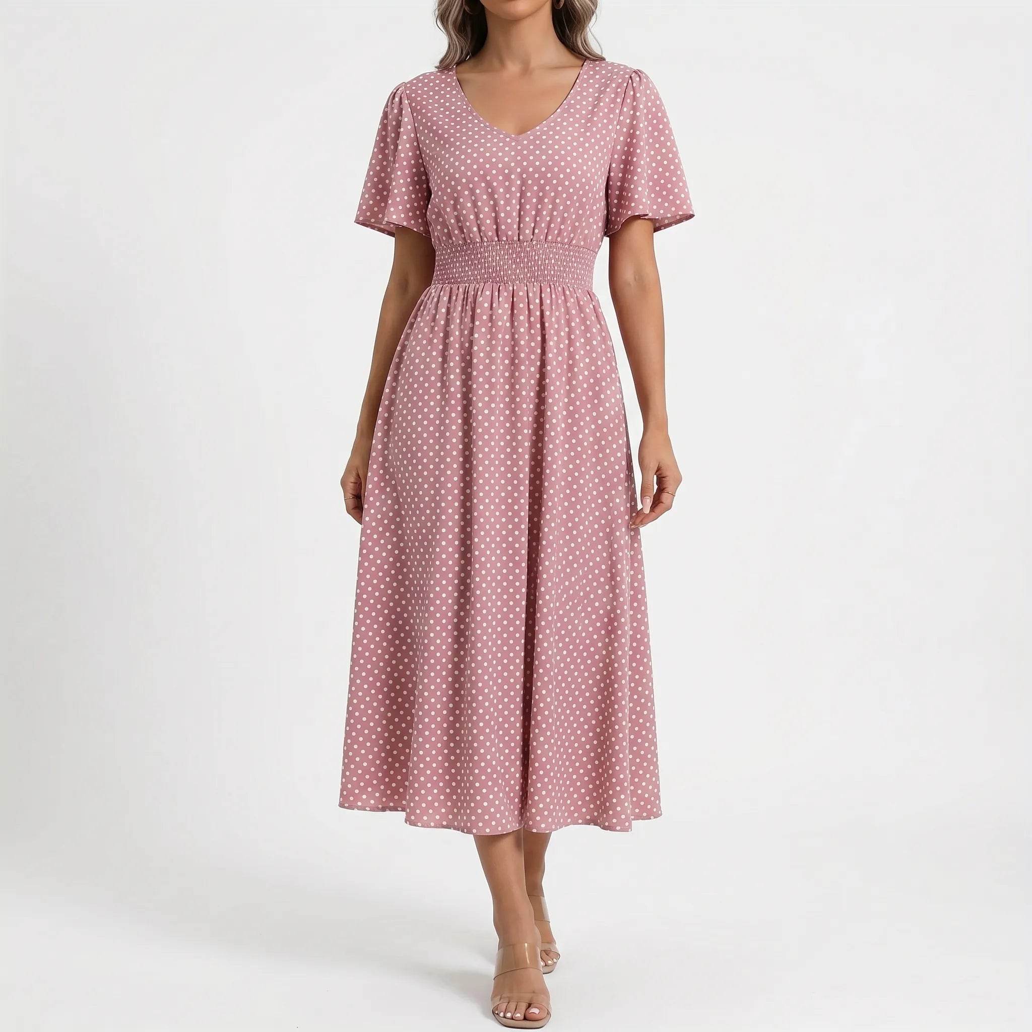 Joyce  - Polka Dot Midi Summer Dress