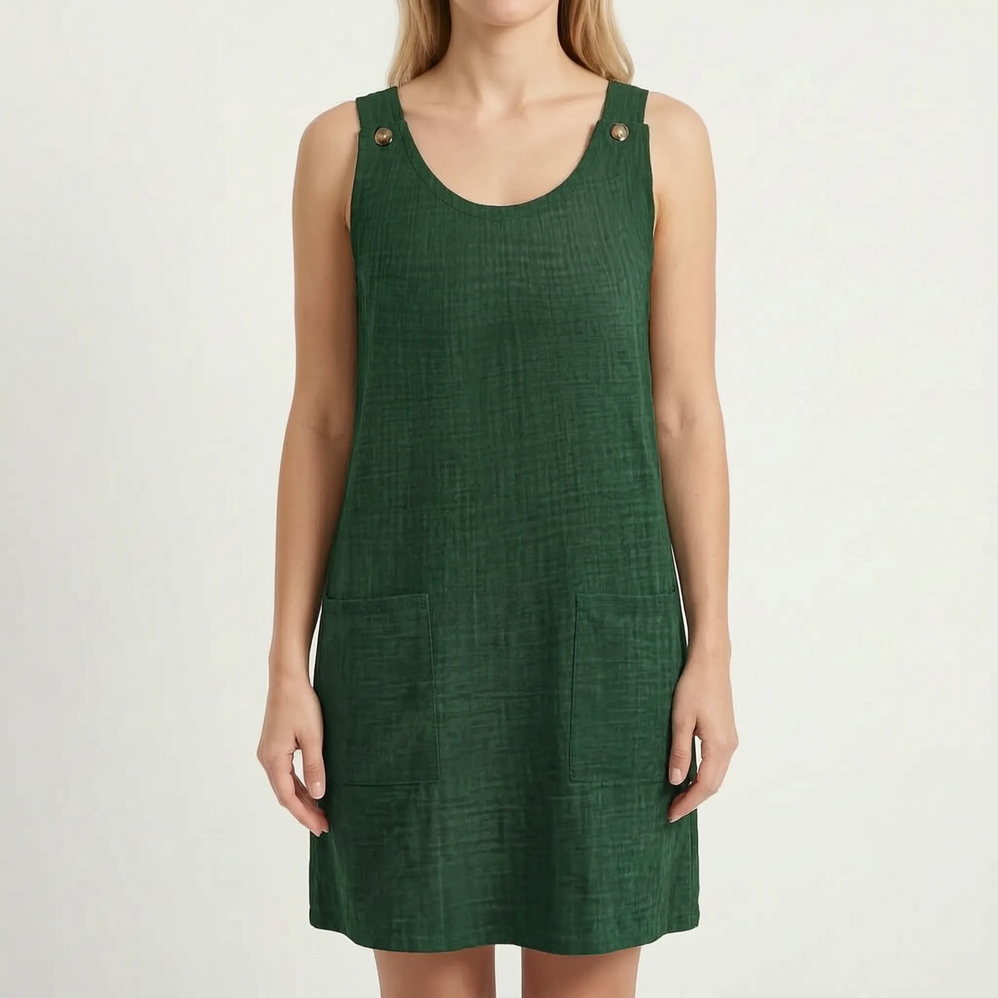 Karen  - Sleeveless Striped Summer Dress