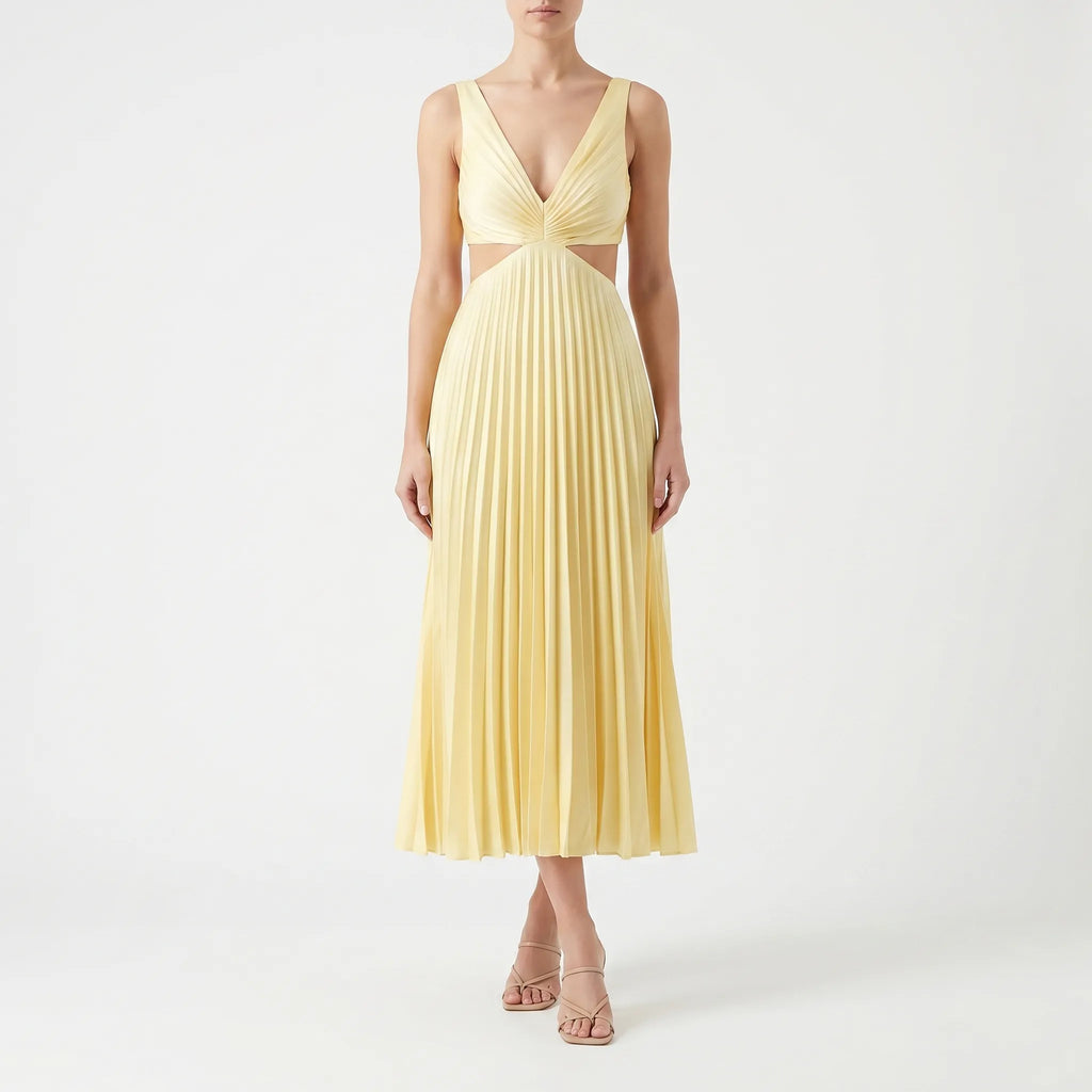 Katrina  - Pleated Midi Dress