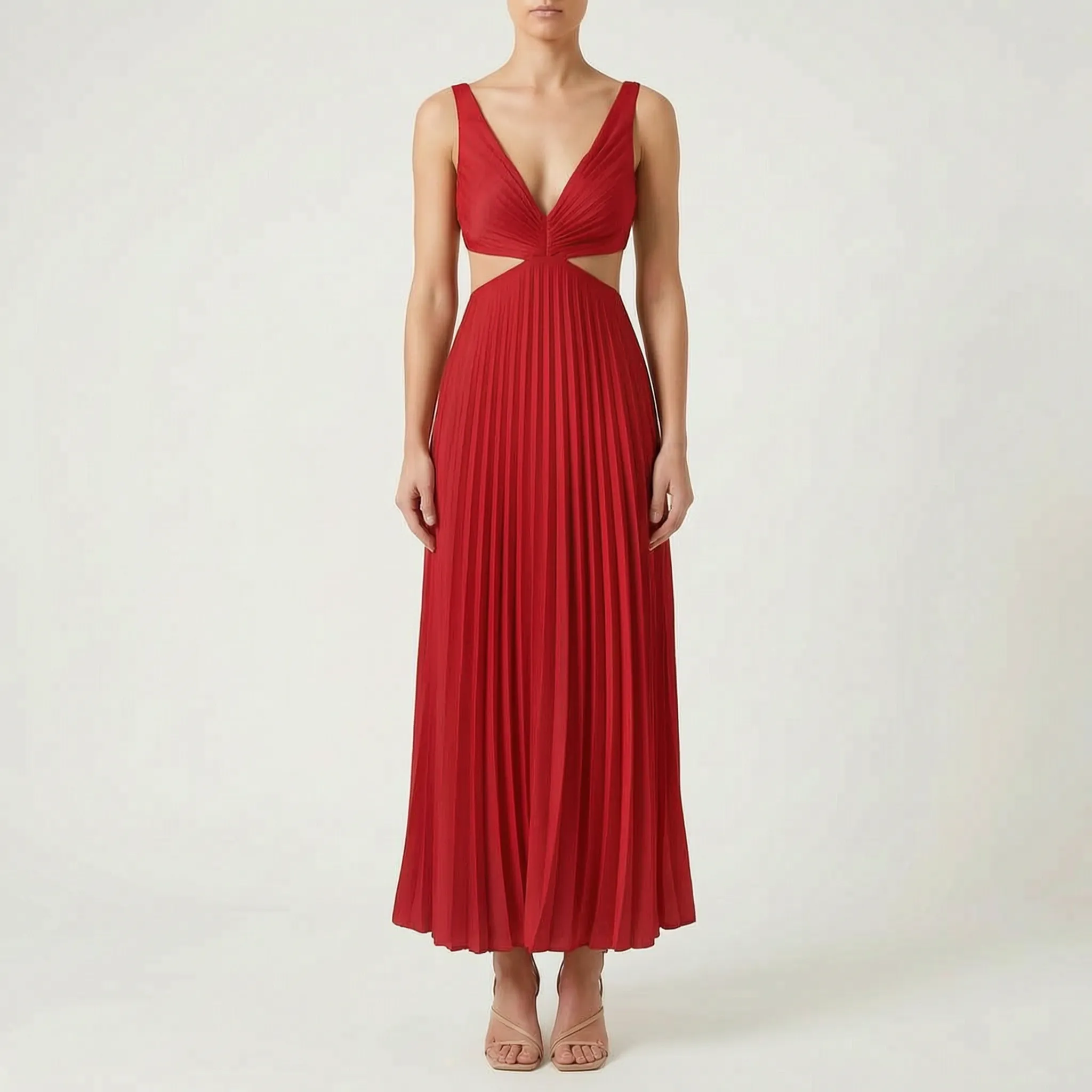 Katrina  - Pleated Midi Dress