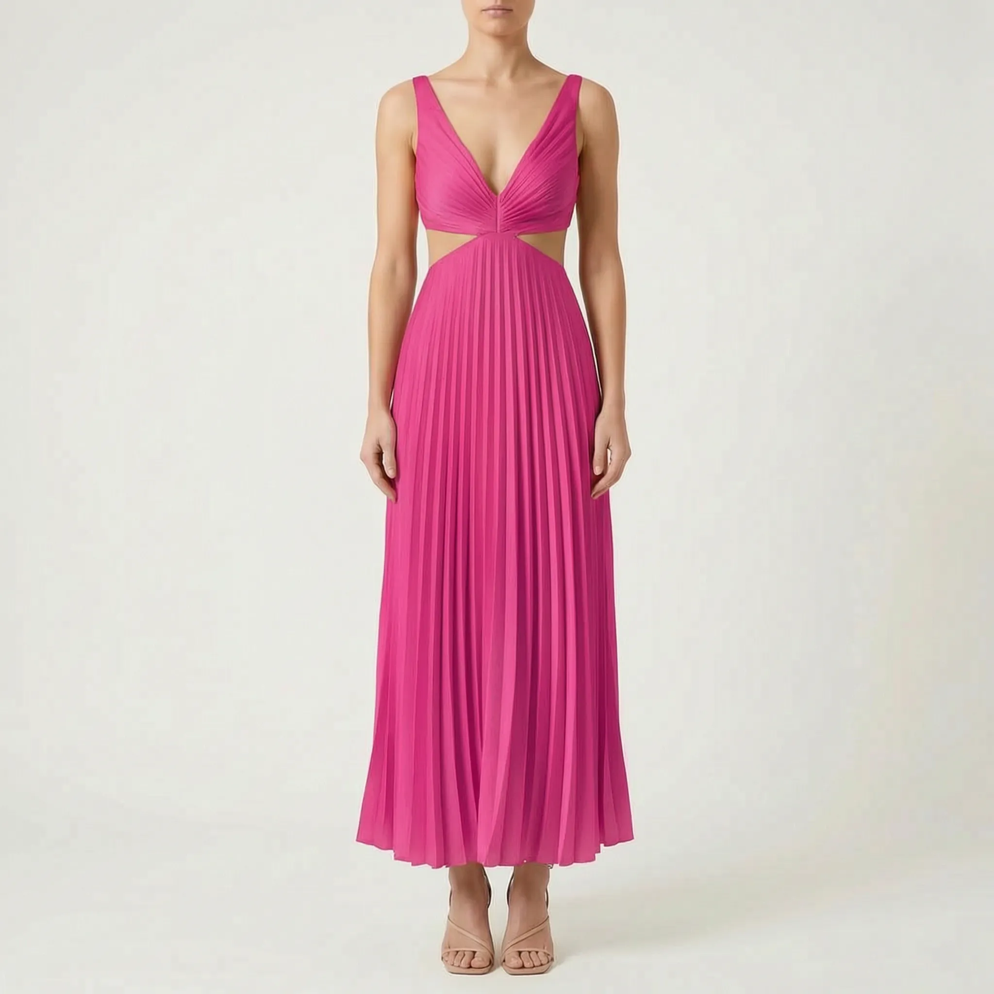 Katrina  - Pleated Midi Dress