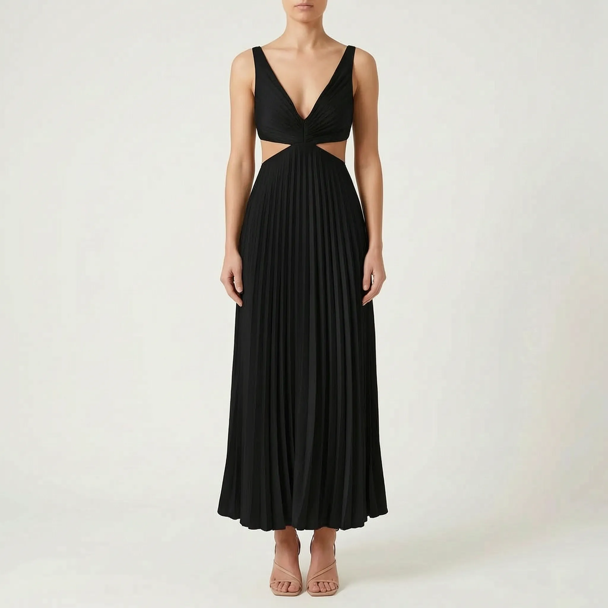 Katrina  - Pleated Midi Dress