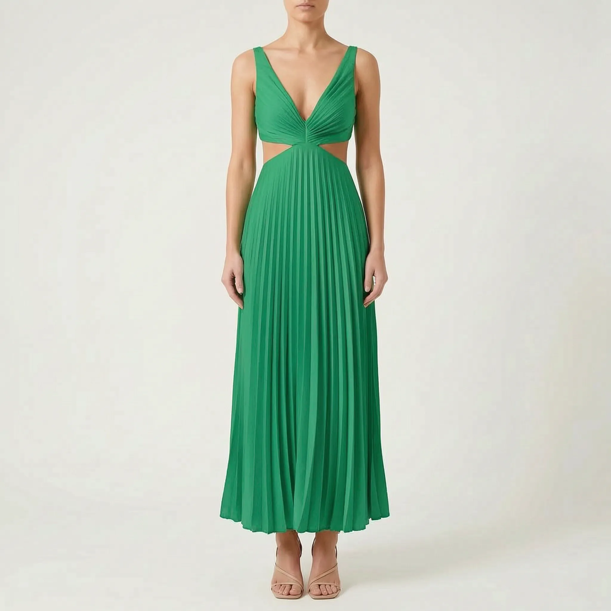 Katrina  - Pleated Midi Dress
