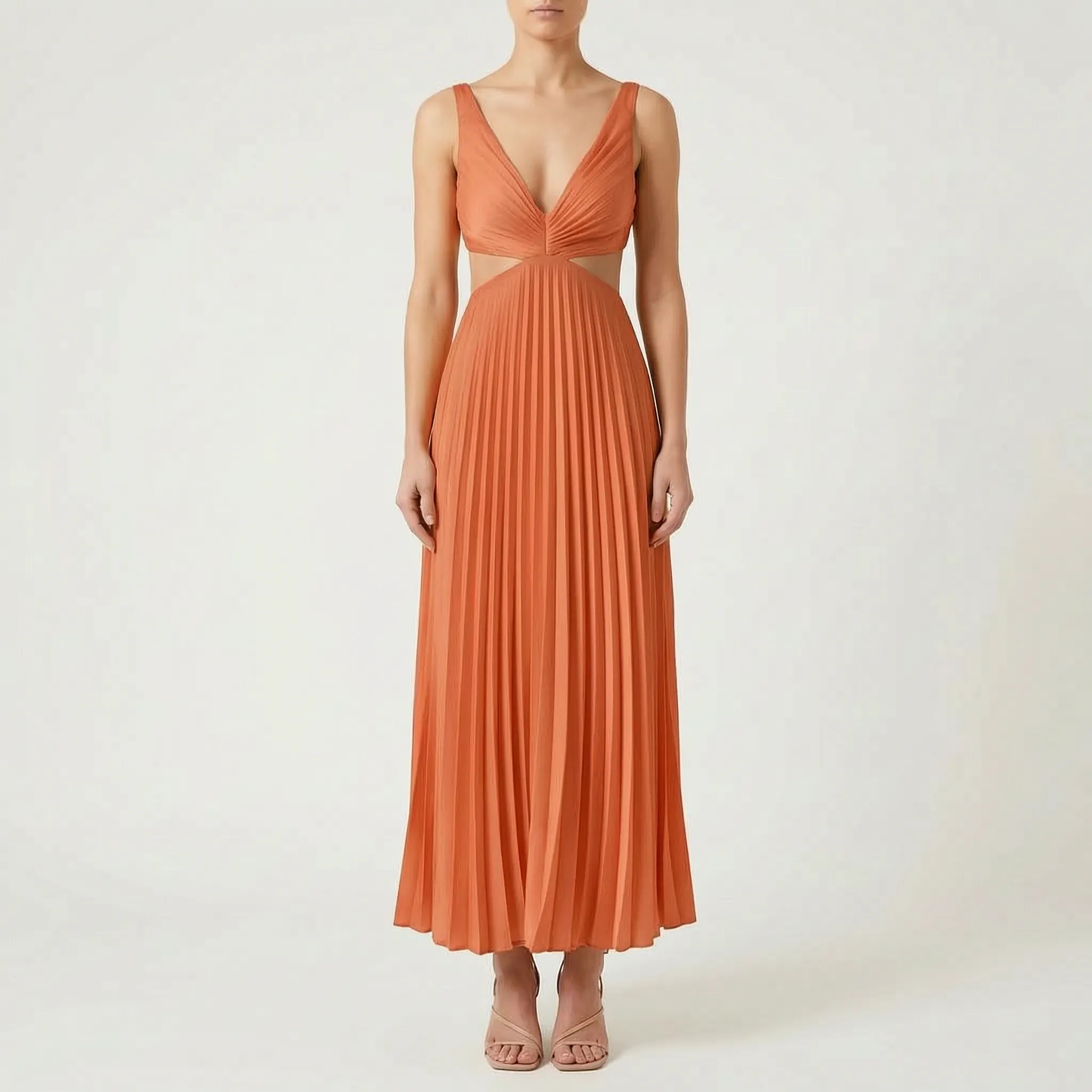 Katrina  - Pleated Midi Dress