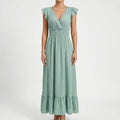 Margie  - V-Neck Maxi Dress