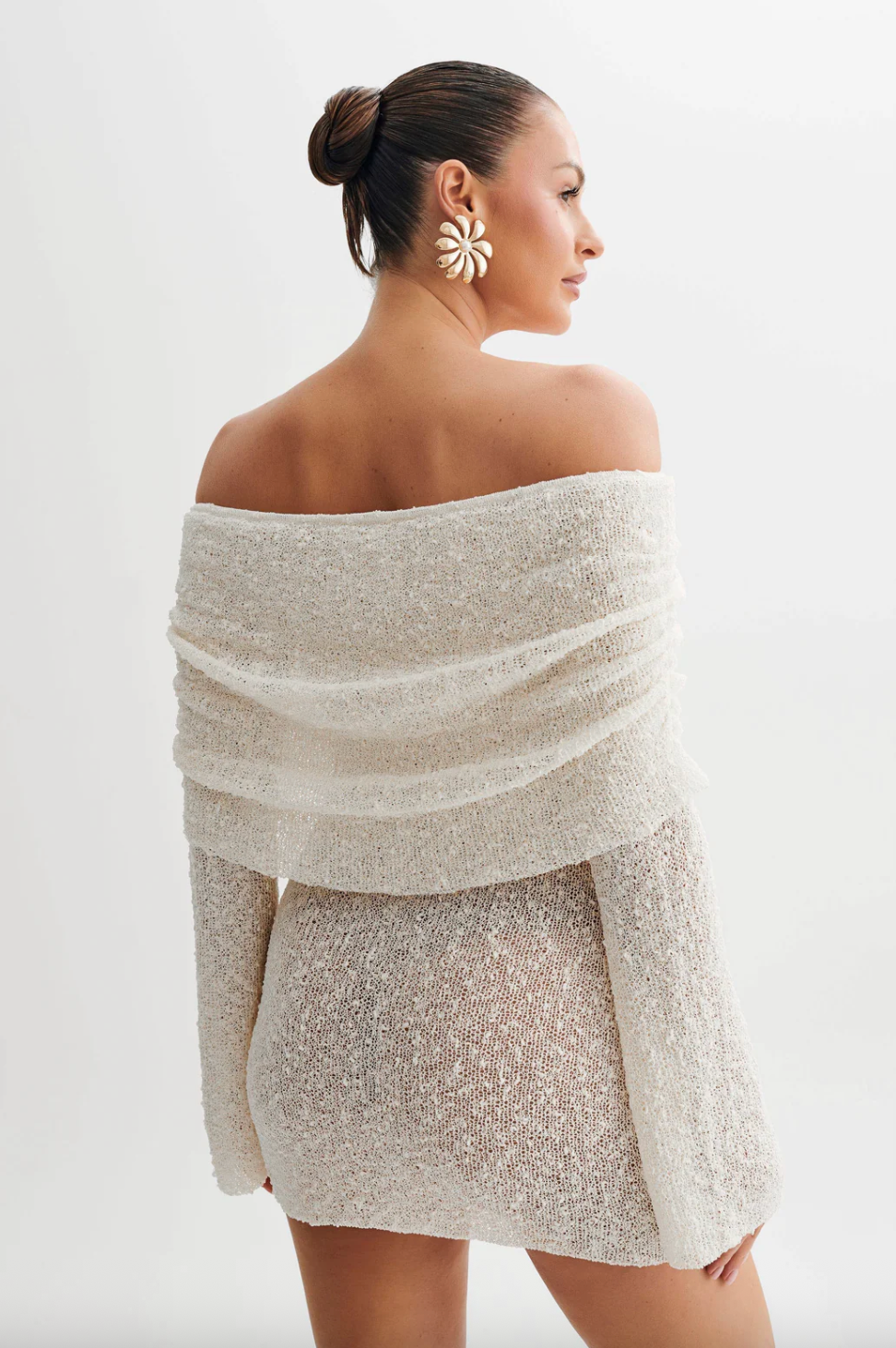 Harper - Off Shoulder Knit Mini