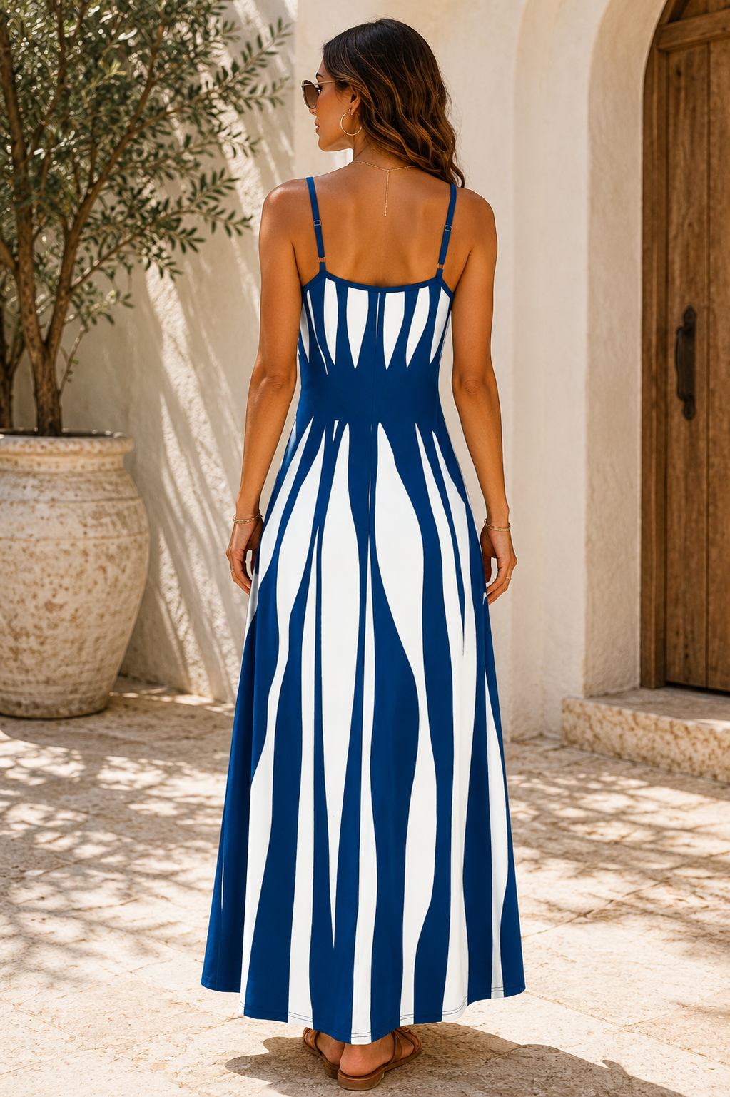 Molly - Striped Maxi Resort Dress