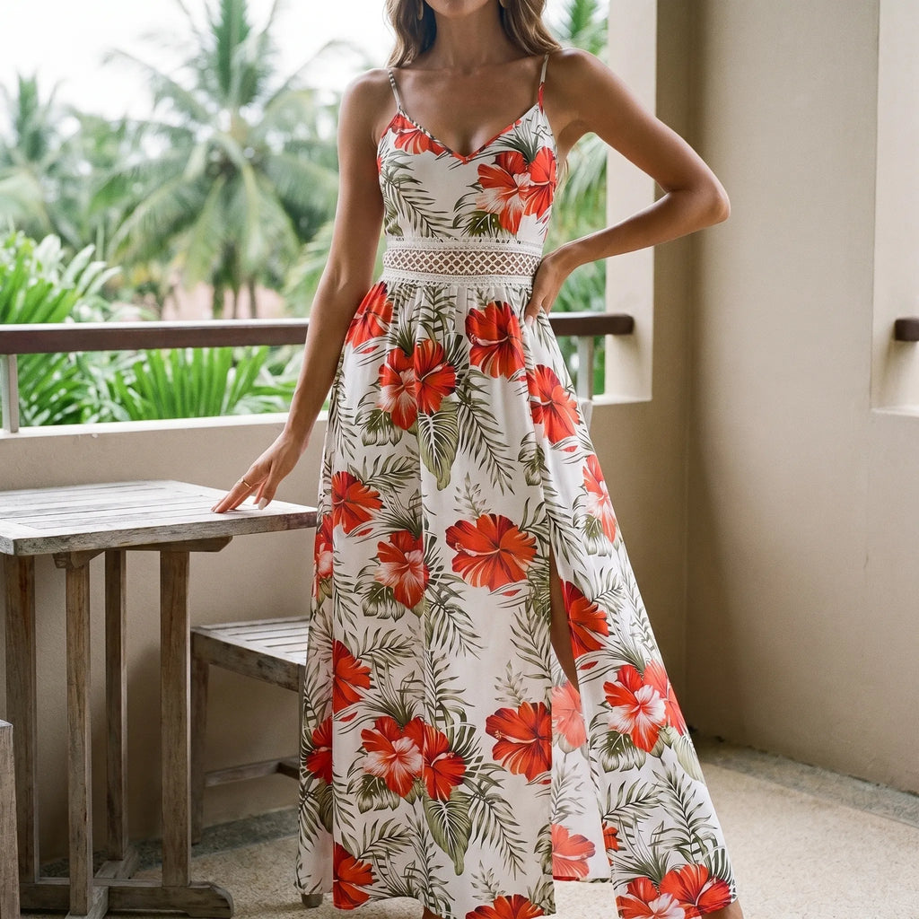 Tami  - Sleeveless Floral Maxi Dress