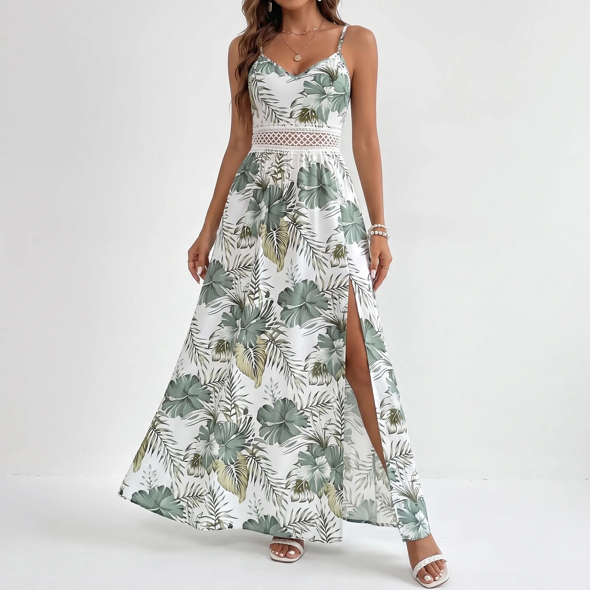 Tami  - Sleeveless Floral Maxi Dress