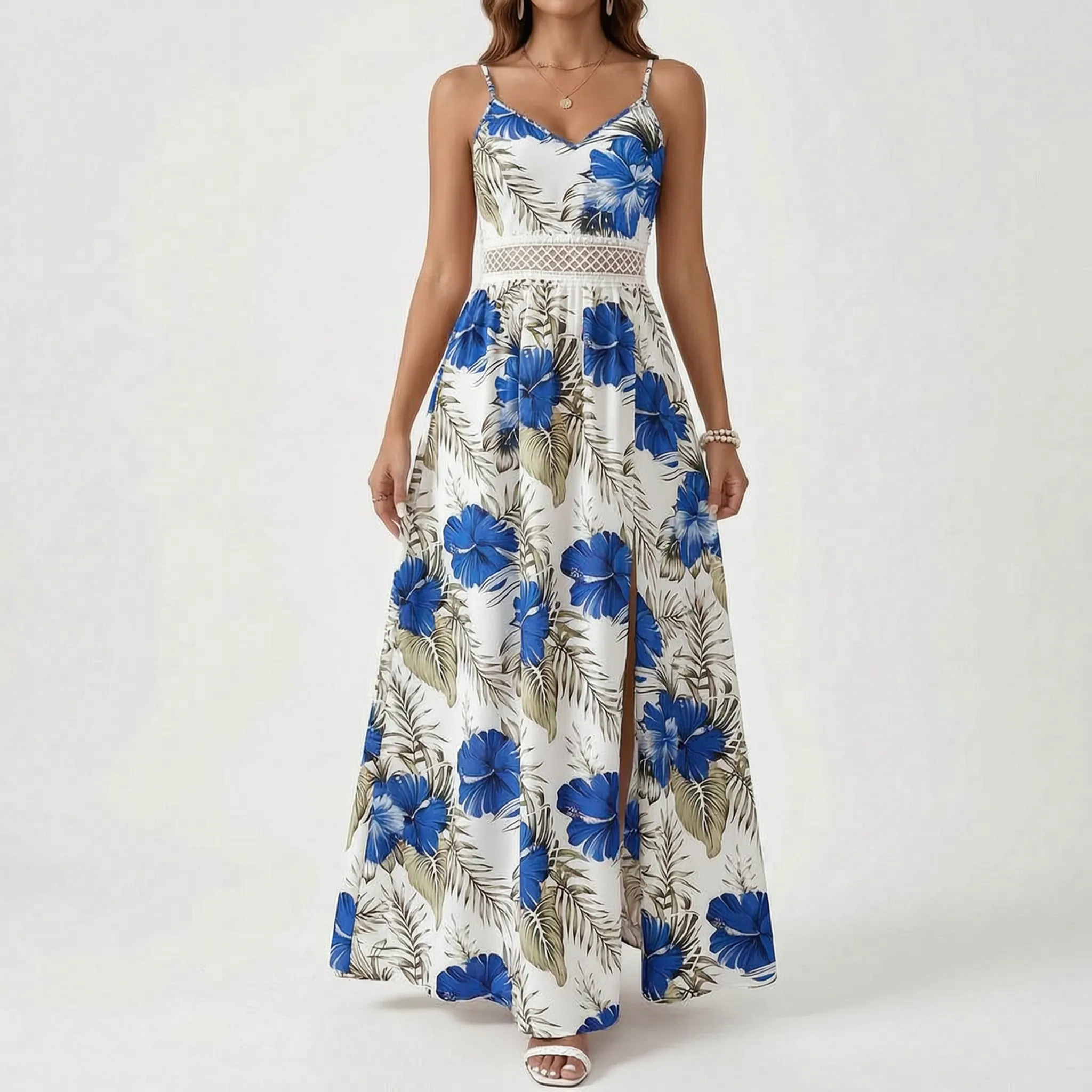 Tami  - Sleeveless Floral Maxi Dress