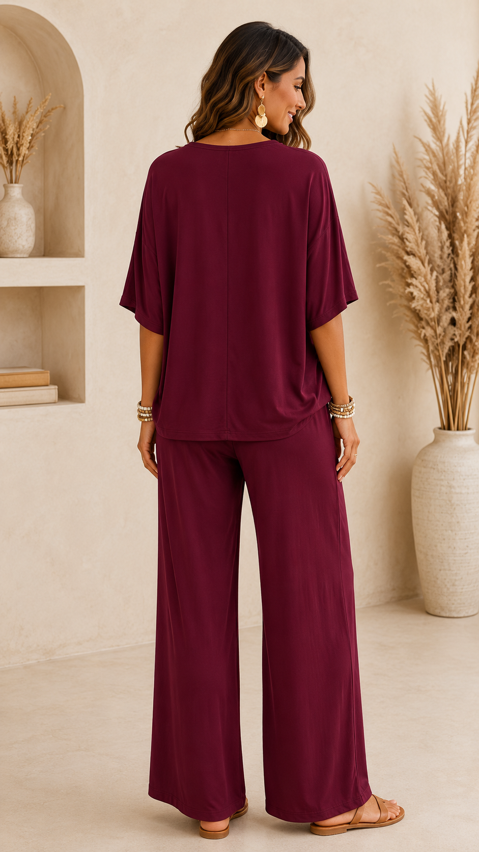 Ivy - Relaxed Wide-Leg Lounge Co-Ord Set