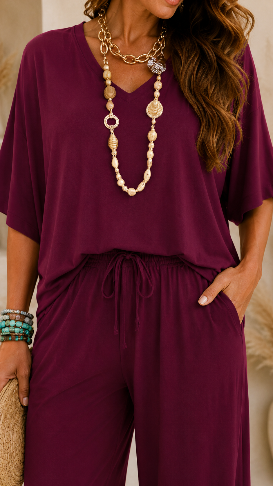 Ivy - Relaxed Wide-Leg Lounge Co-Ord Set
