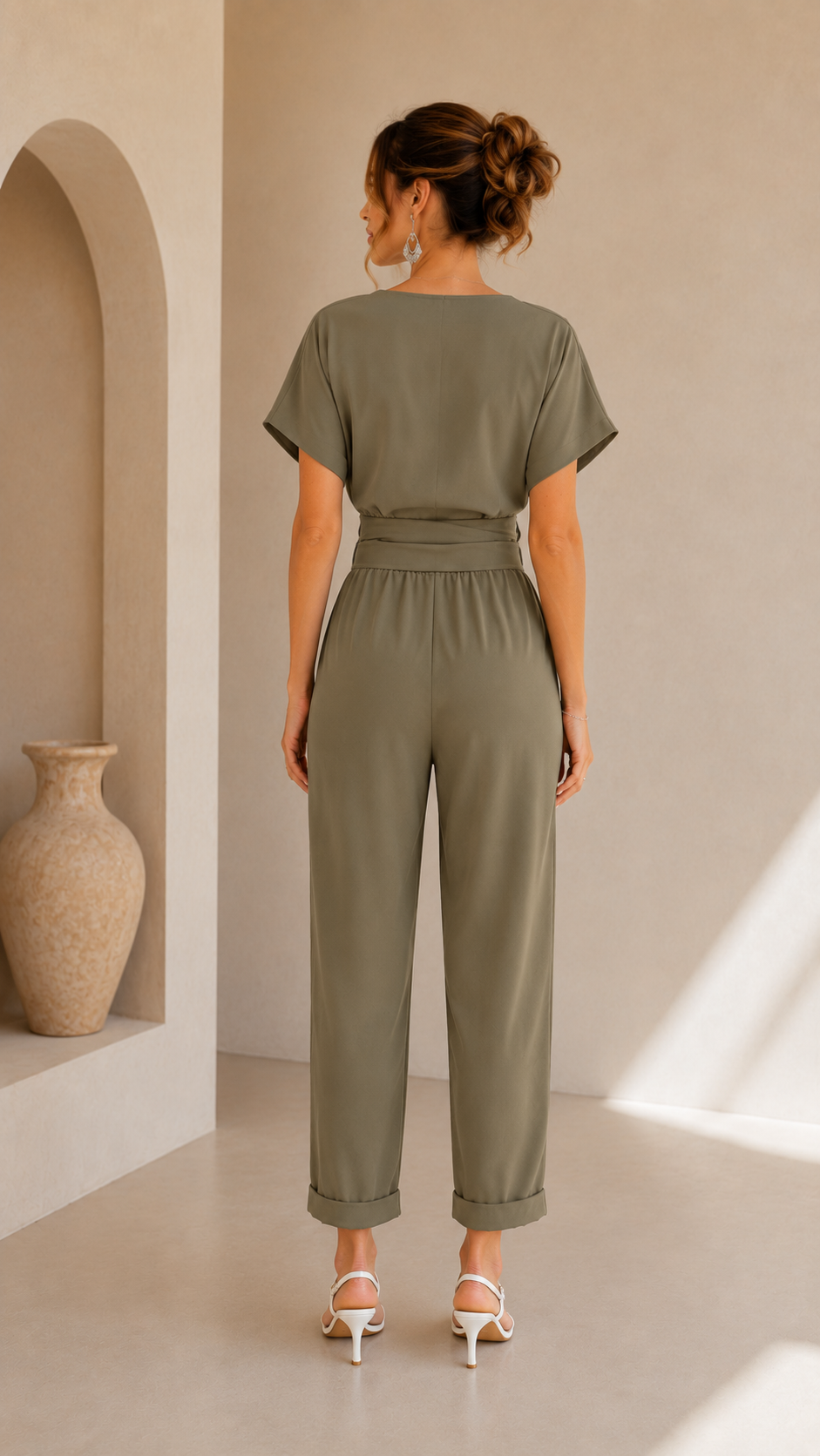 Judy - Wrap Top Co-Ord Set with Tailored Trousers