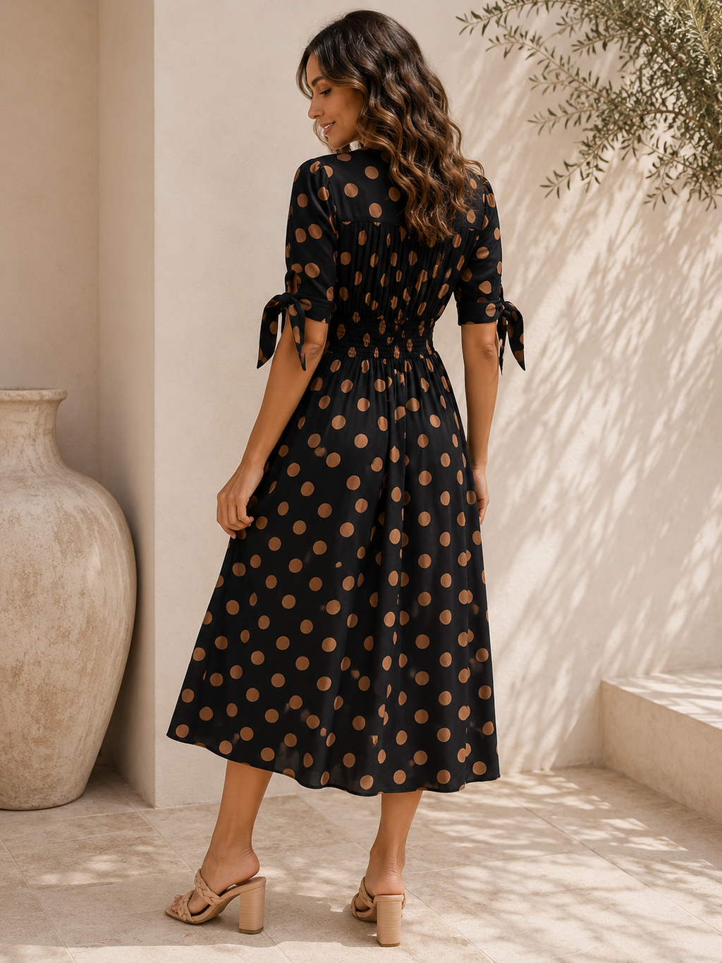 Camilla - Polka Dot Midi Dress