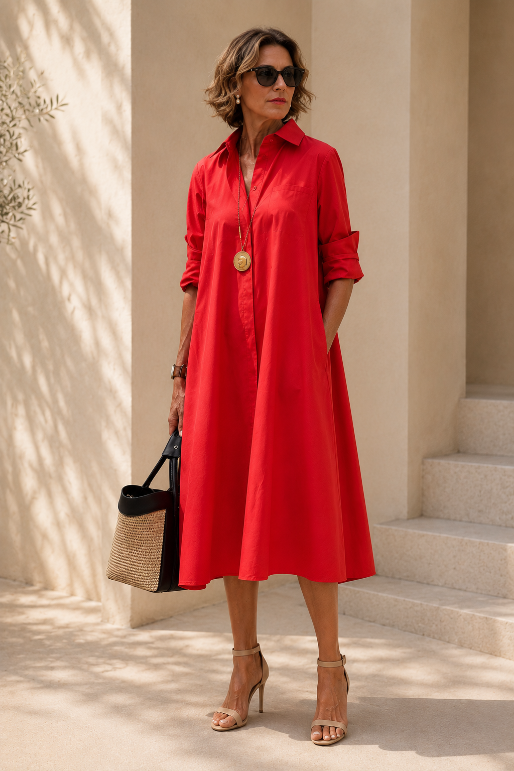 Angela - Relaxed Shirt Dress Chic