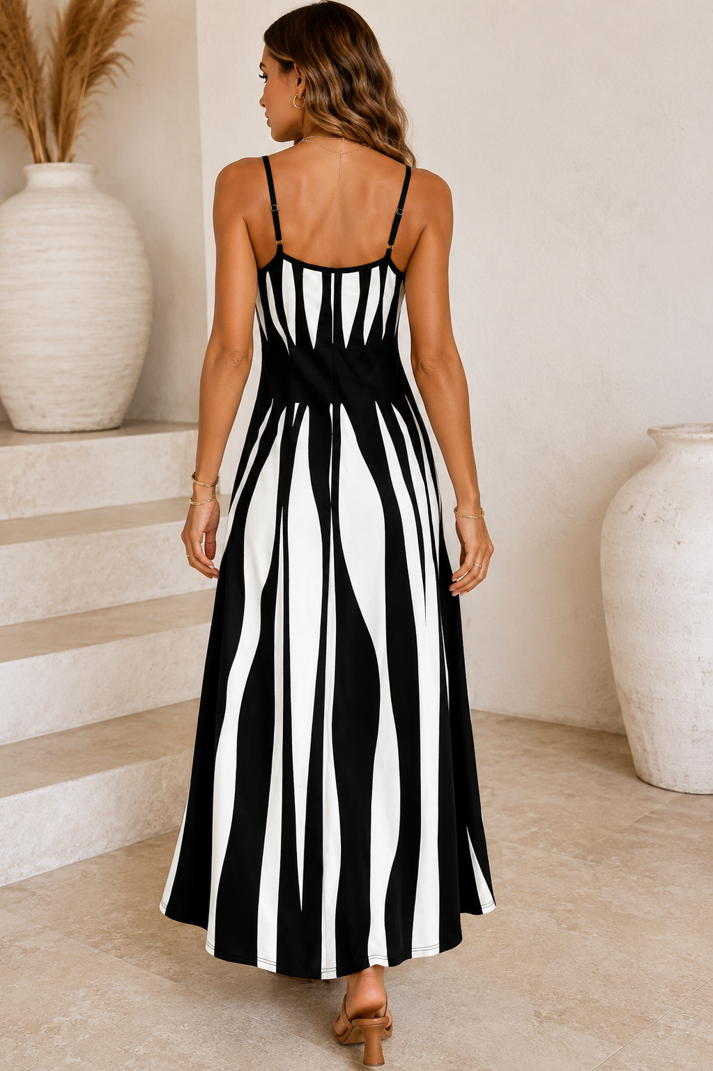 Molly - Striped Maxi Resort Dress