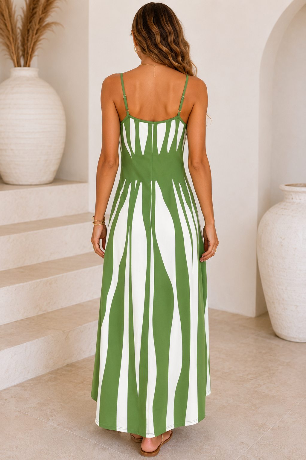 Molly - Striped Maxi Resort Dress