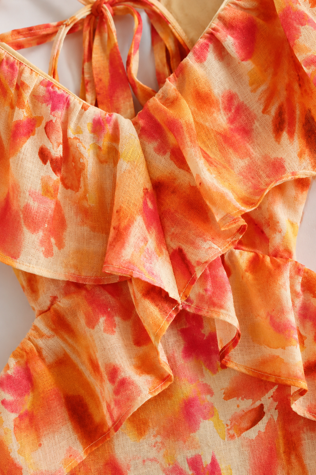 Celeste - Ruffle Cutout Summer Maxi Dress