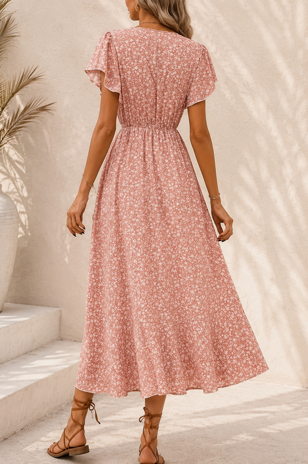 Elisa - Floral Wrap Maxi Dress